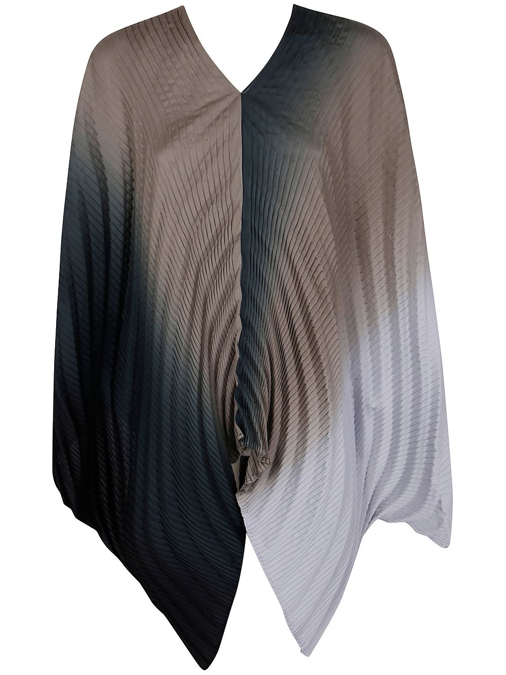 Issey Miyake Nuance Pleats poncho - Grey