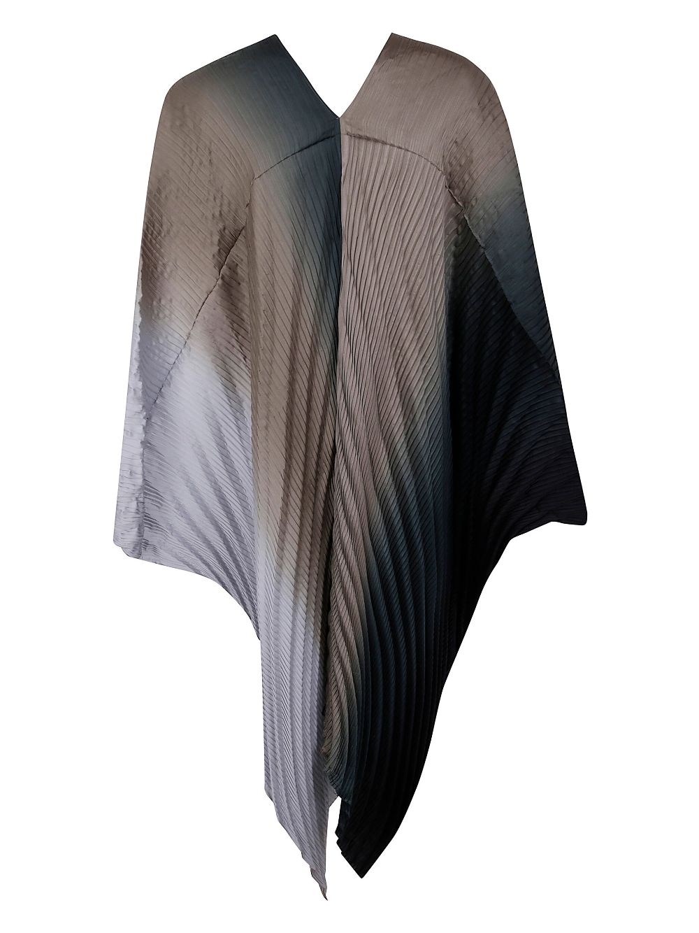 Issey Miyake Nuance Pleats poncho - Grey