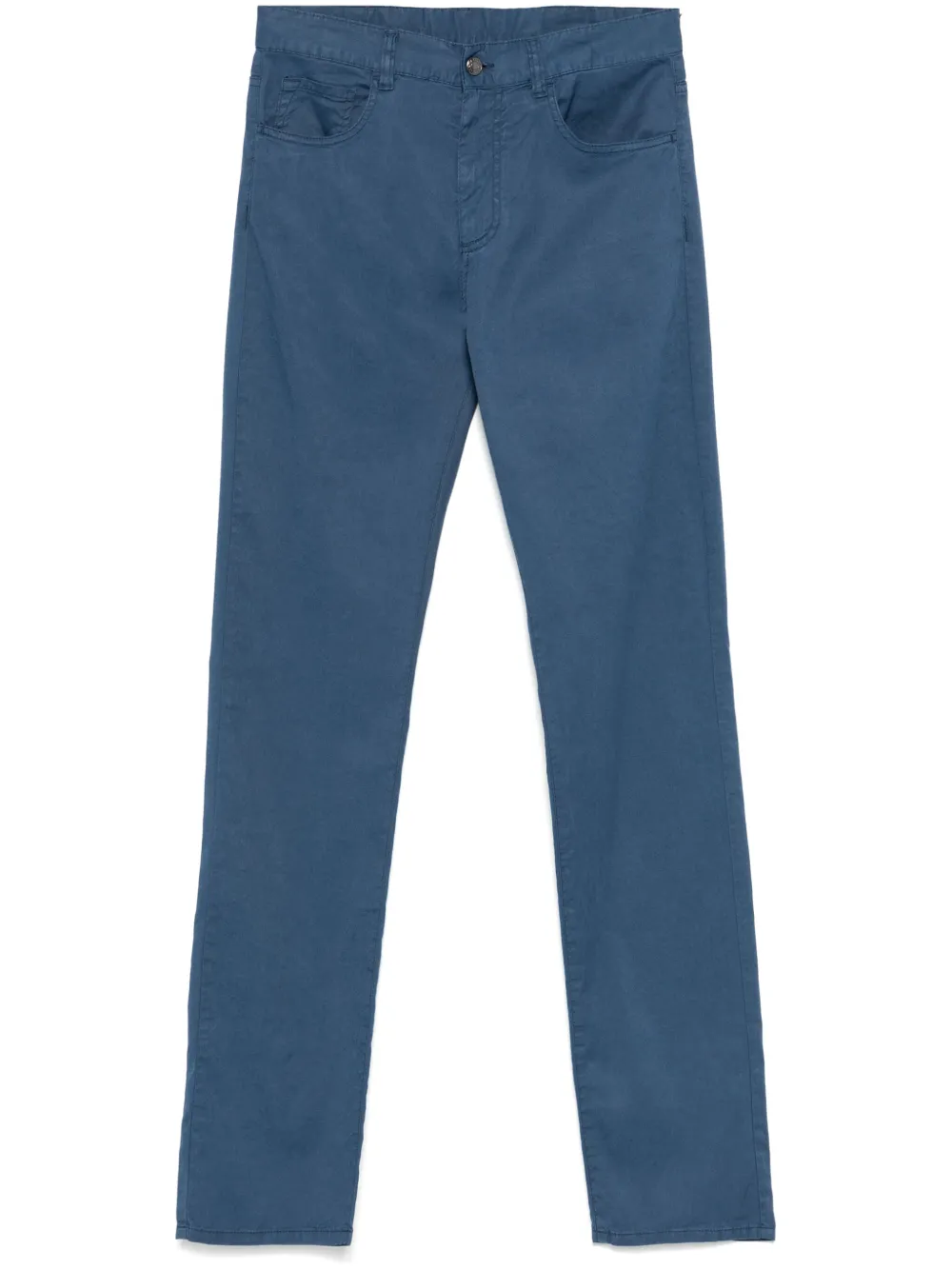 Canali Straight broek Blauw