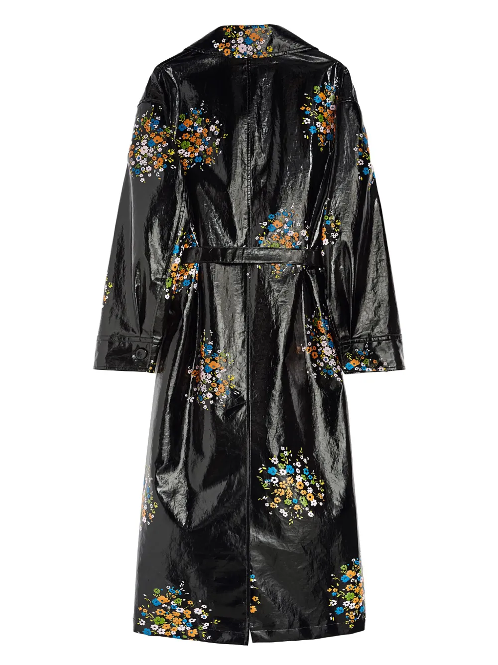 Shop Jil Sander Printed Trench Coat In Black