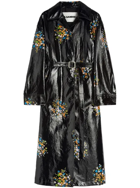 Jil Sander gabardina estampada
