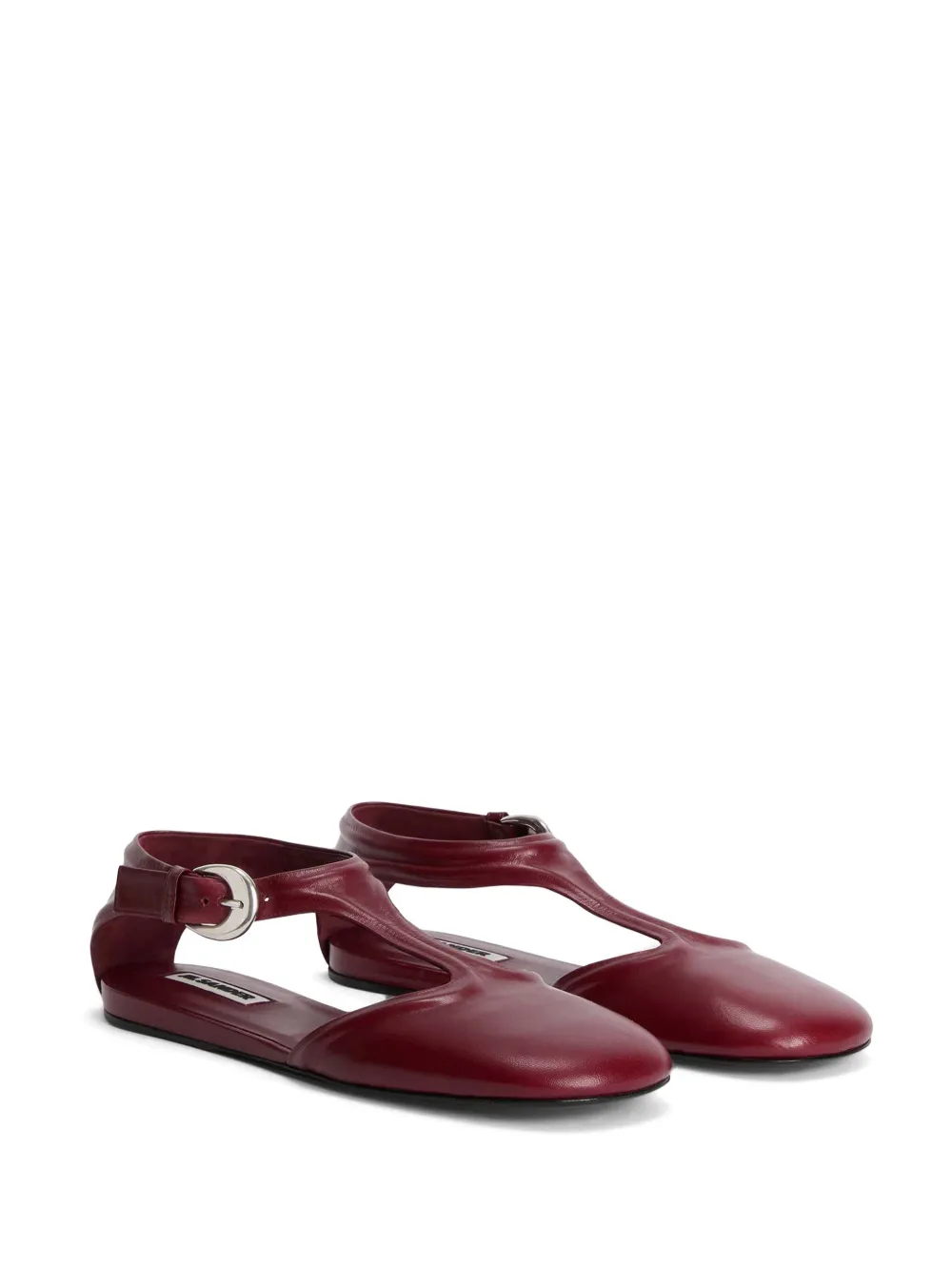 Jil Sander Mary Jane ballerina's - Rood