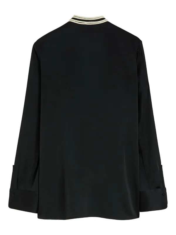 jilsander コントラストカラーシャツ Jil Sander コントラストカラーシャツ | ブラック | FARFETCH JP