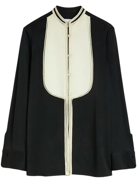 Jil Sander camisa con pechera en contraste