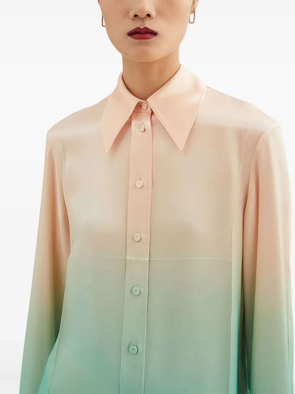 Shop Jil Sander Tie-detail Shirt In Pink