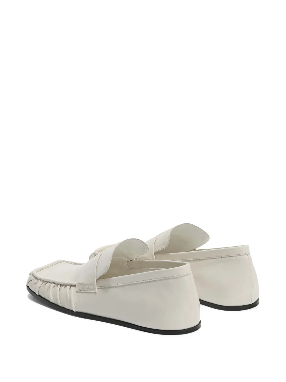 Jil Sander Leren loafers Wit