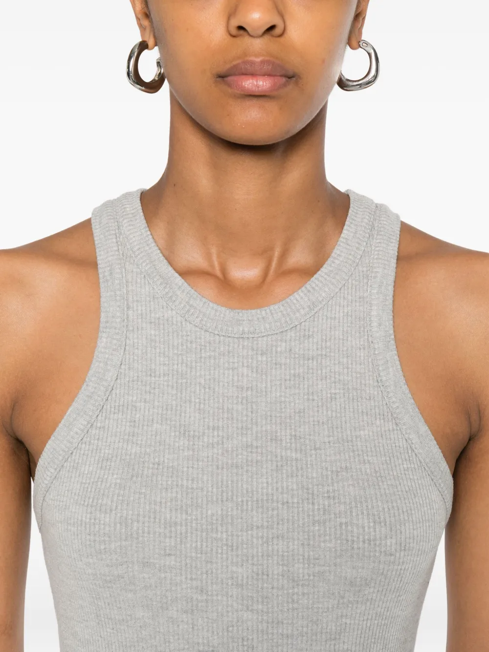 AGOLDE ribbed tank top Grijs