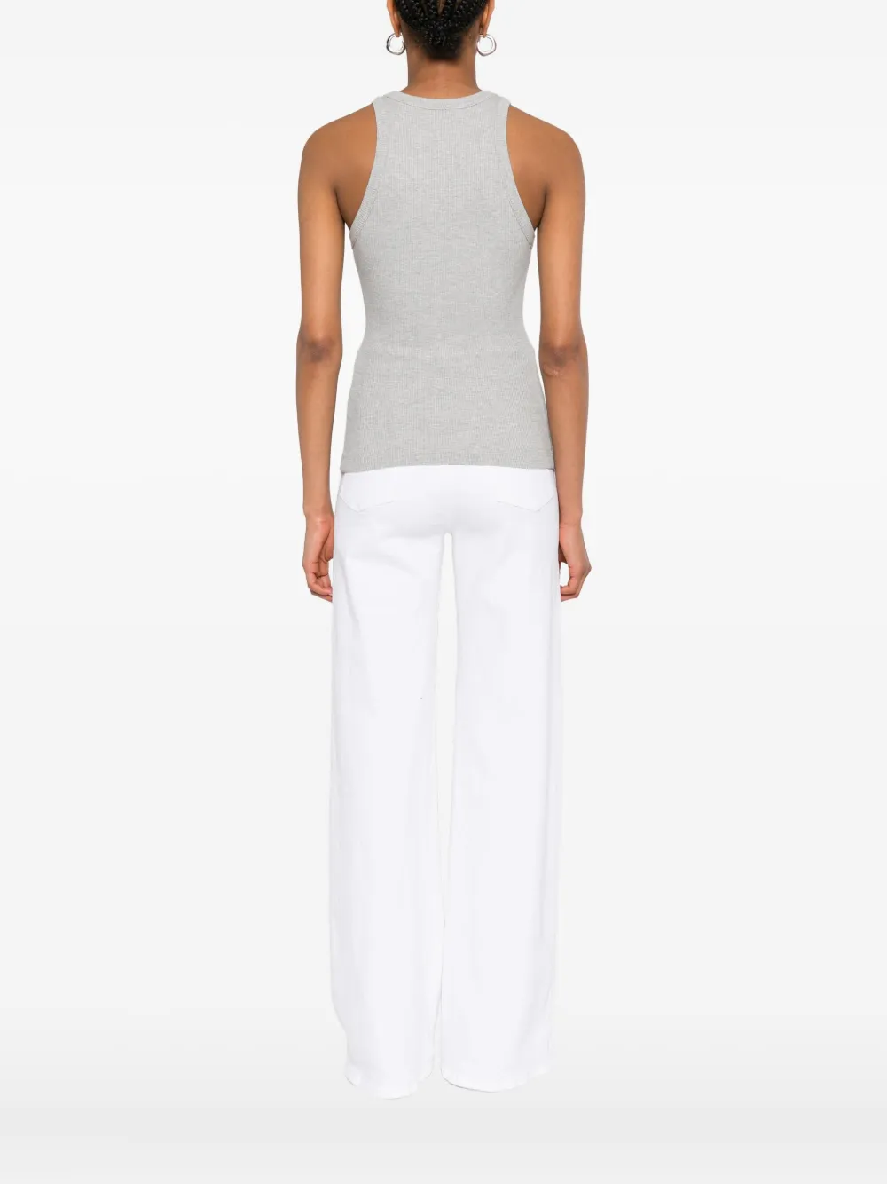 AGOLDE ribbed tank top Grijs