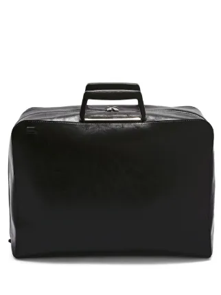 Jil Sander レザー ビジネスバッグ | ブラック | FARFETCH JP