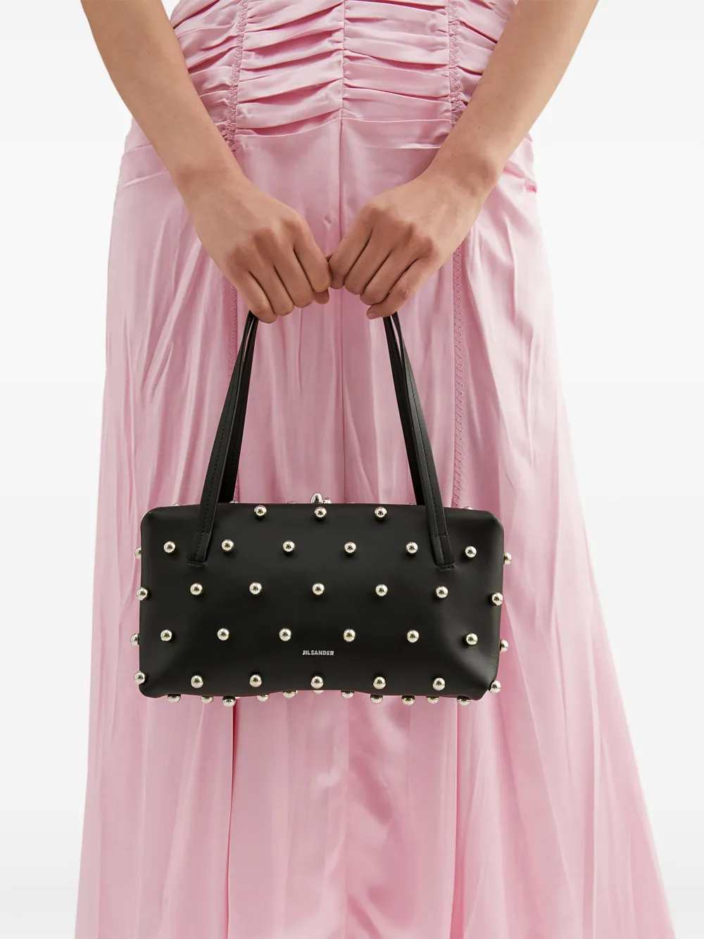 Jil Sander Goji Pillow kleine shopper Zwart