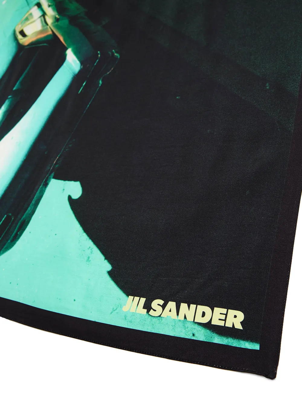 Jil Sander Sjaal met print - Groen