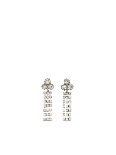 Jil Sander crystal-embellished drop earrings 
