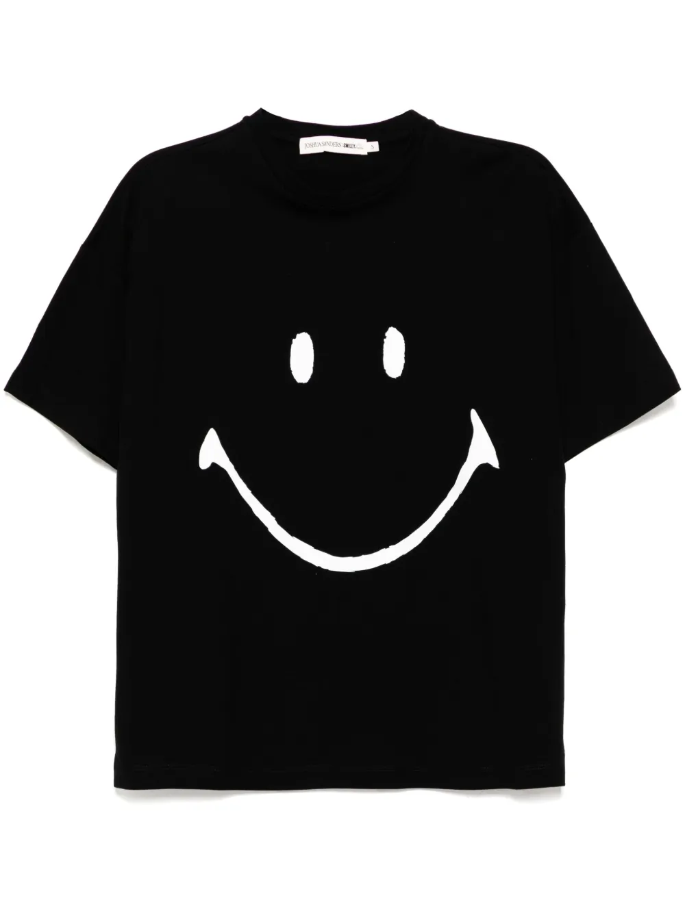 Joshua Sanders glittered-Smiley T-shirt | Black | Image 1