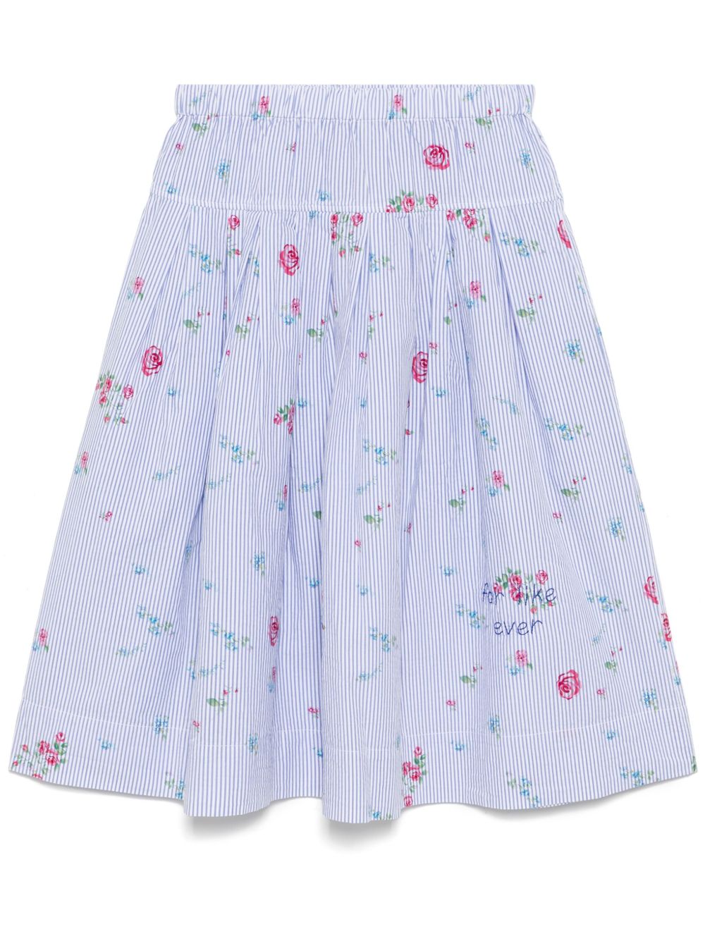 JOSHUA SANDERS FLORAL SEERSUCKER SKIRT