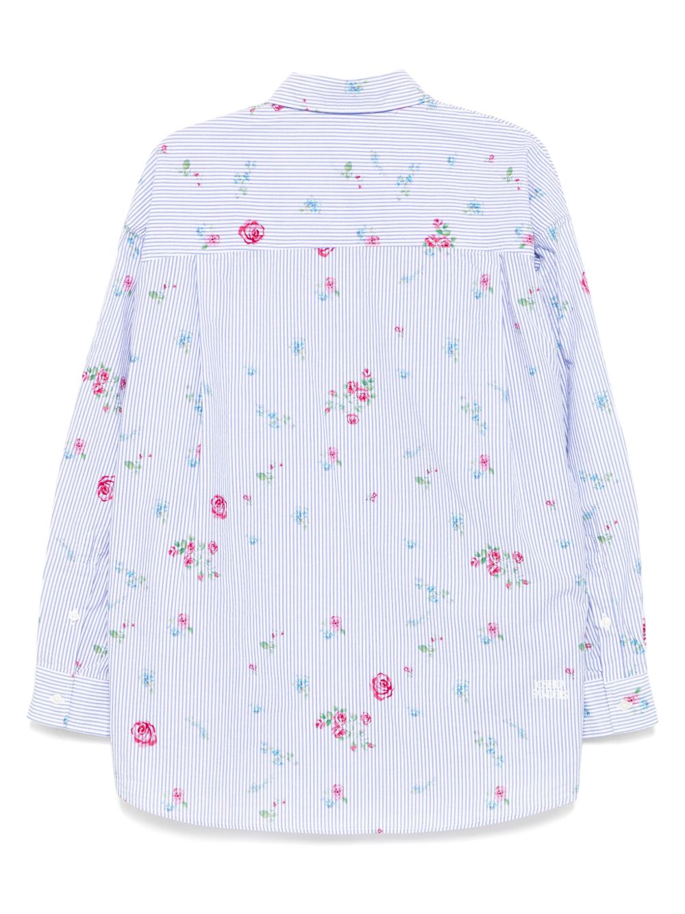 Joshua Sanders Seersucker blouse met bloemenprint - Blauw