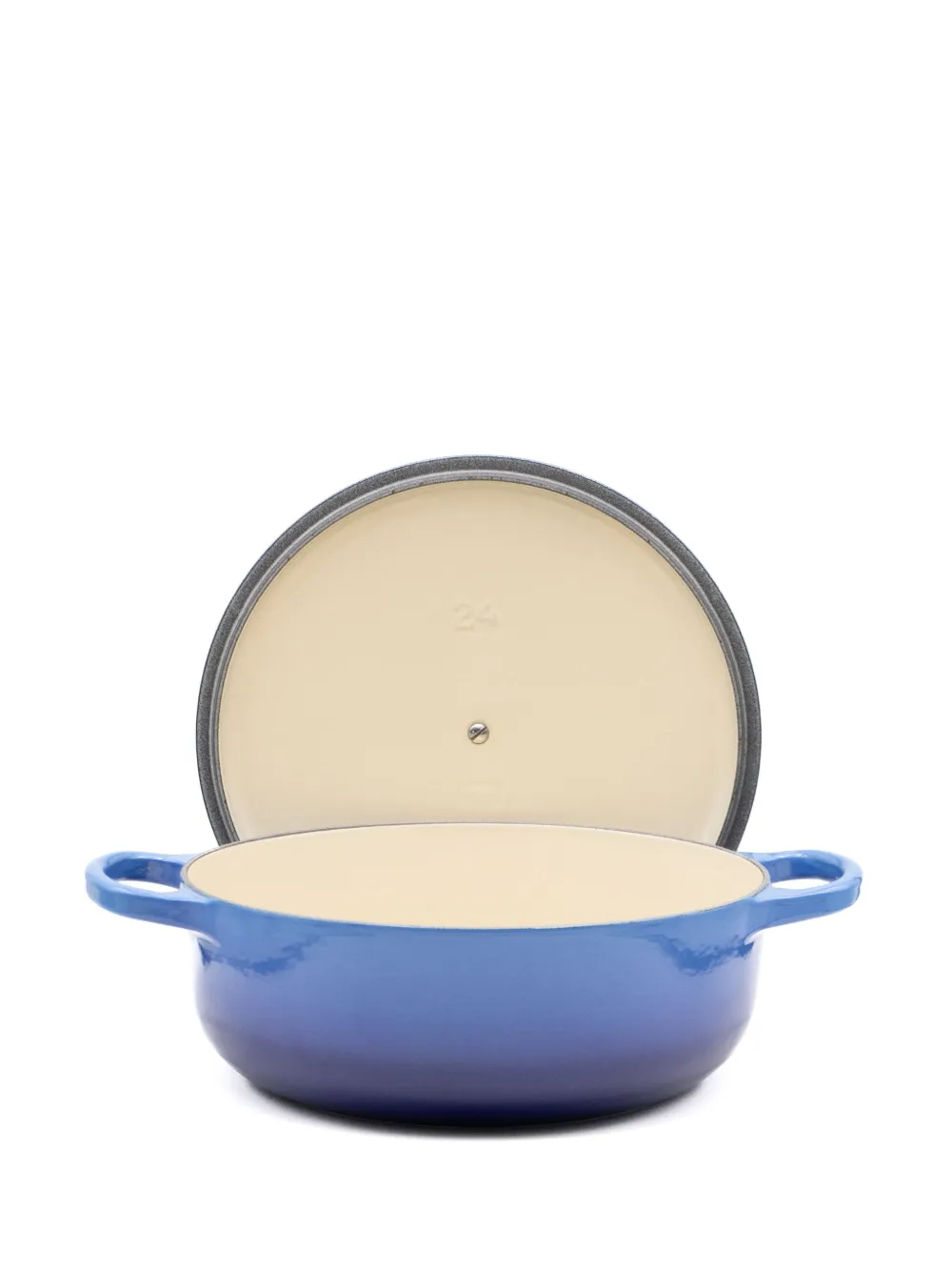 Le Creuset round casserole (24cm) - Blauw