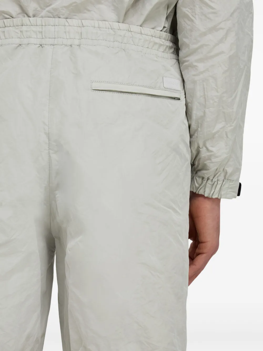 crinkled track pants