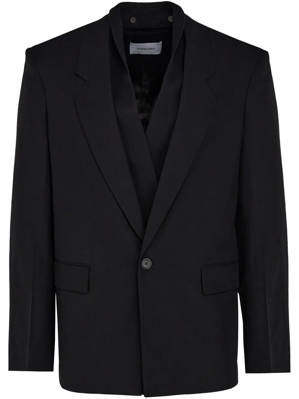 Ferragamo Blazer com abotoamento simples | Preto | Image 1