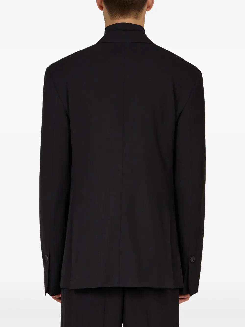 Ferragamo Blazer met enkele rij knopen Zwart