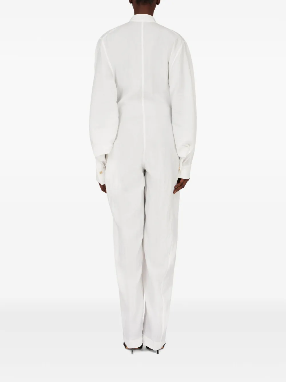 Ferragamo Jumpsuit met lange mouwen White