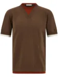 Ferragamo layered knitted T-shirt - Brown