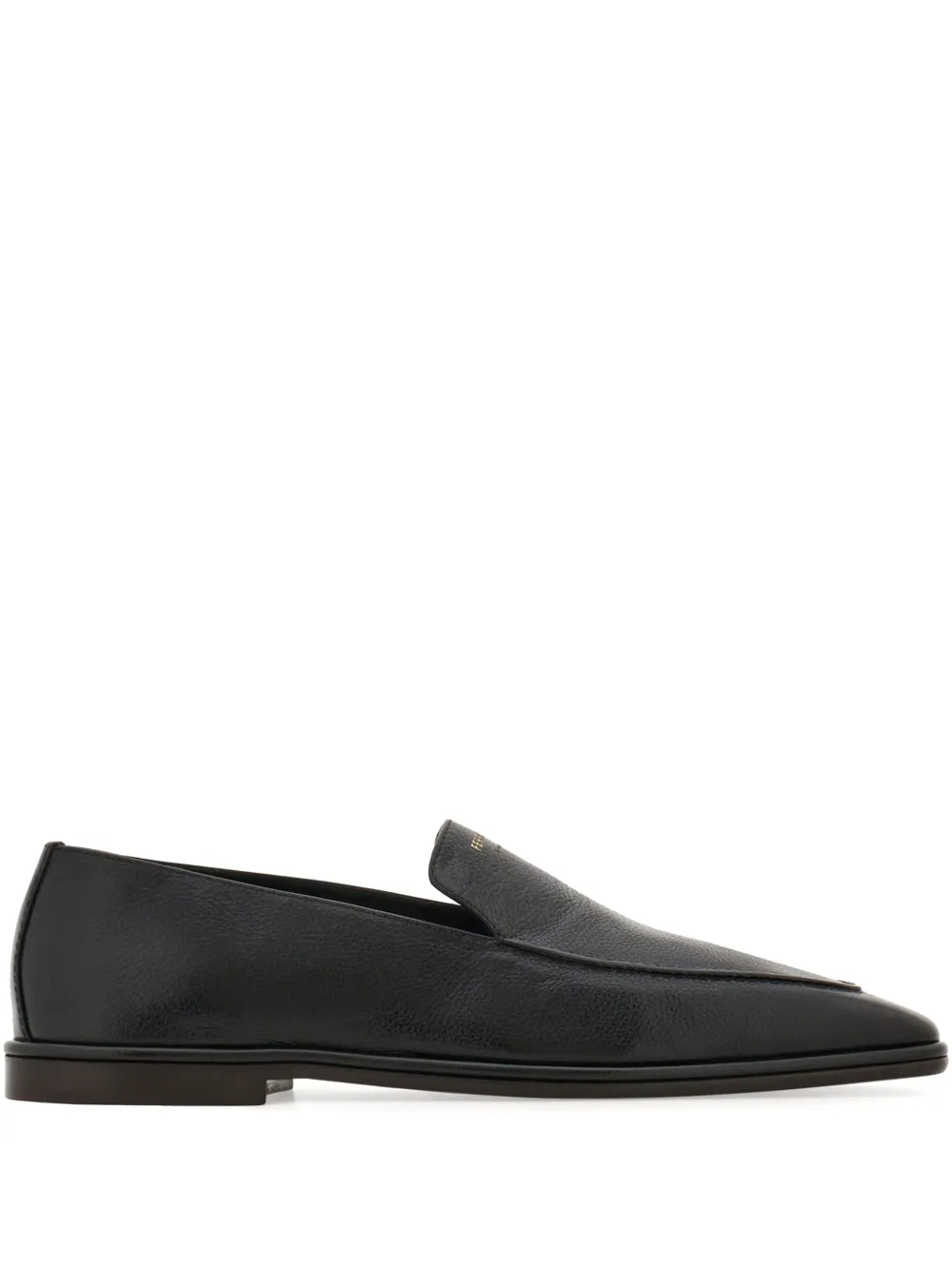 Ferragamo Leren loafers Zwart