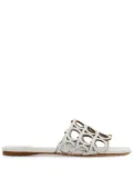 Ferragamo Gancini slides - White