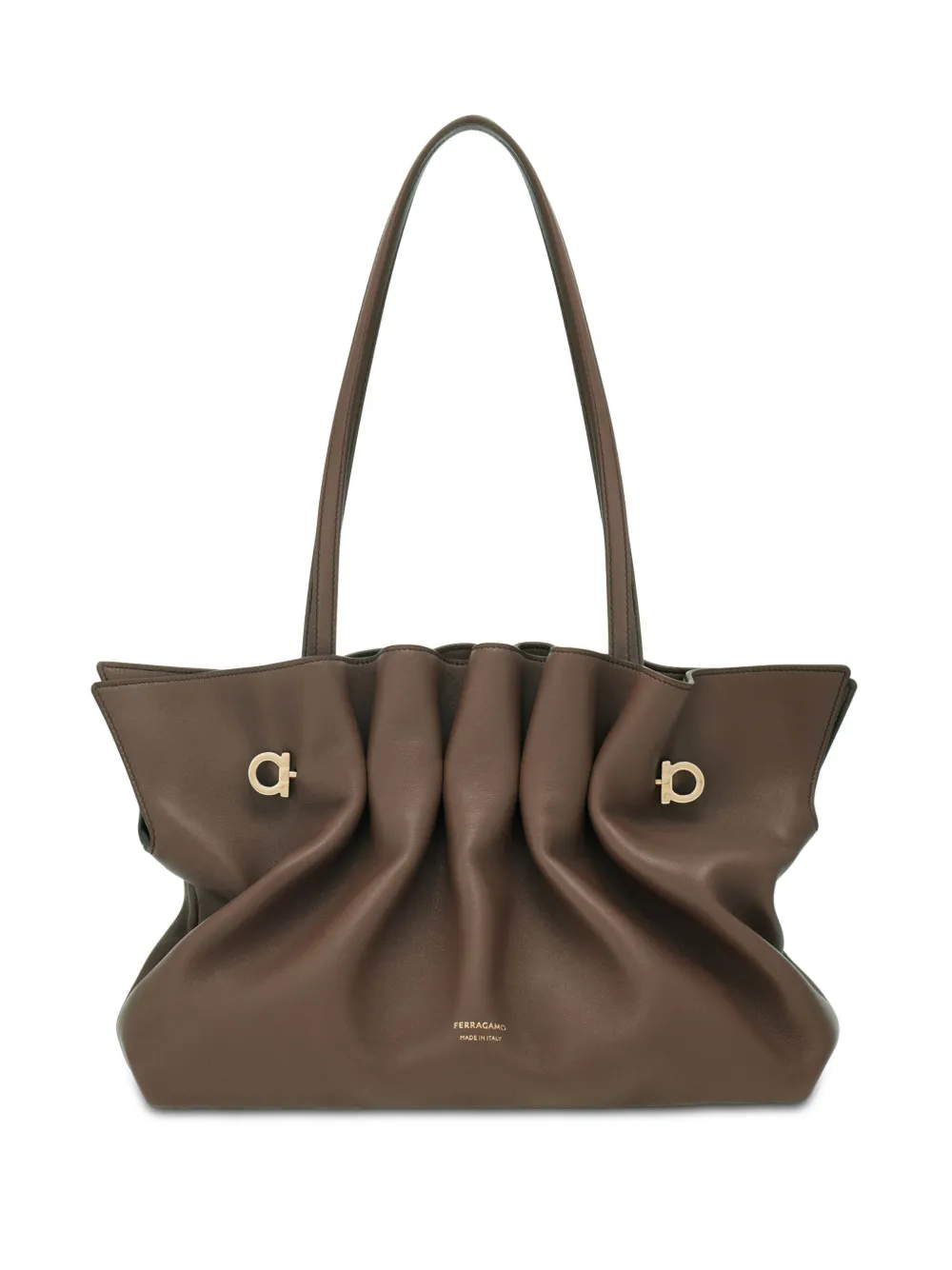 Ferragamo Soft ショルダーバッグ M - グレー Ferragamo Soft ショルダーバッグ M - グレー