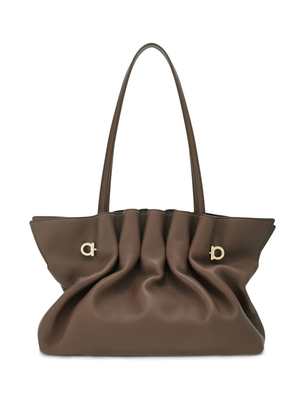 Ferragamo Soft medium schoudertas Grijs