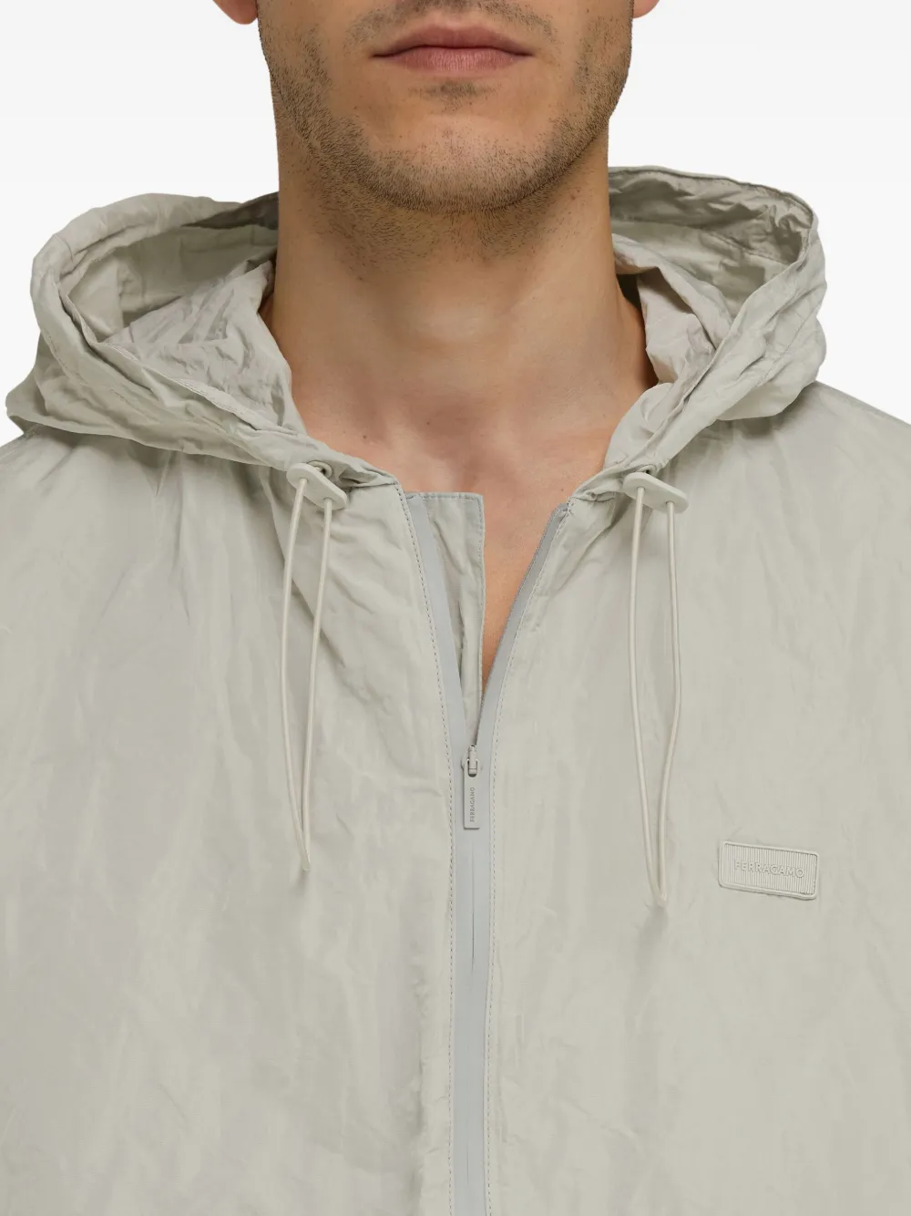 Ferragamo Bomberjack met rits Grijs