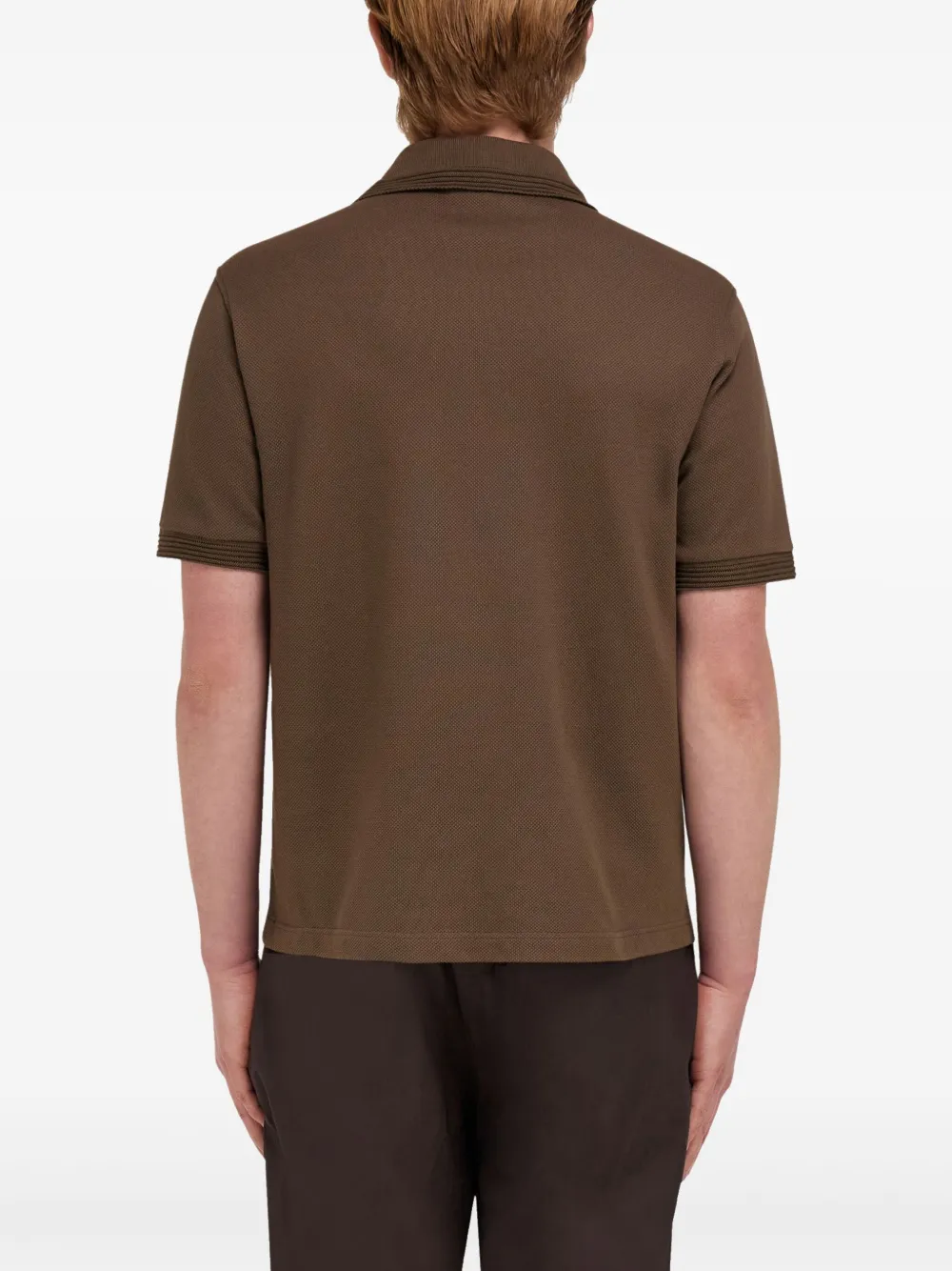 Ferragamo Katoenen poloshirt Bruin