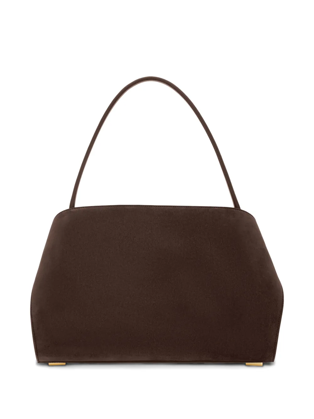 Ferragamo Hug Slouchy Suede Shoulder Bag In Brown
