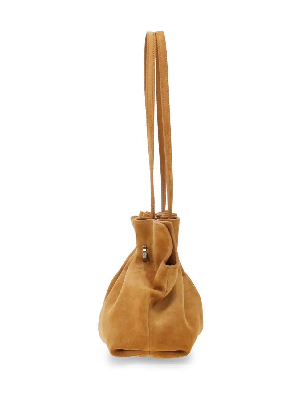 Shop Ferragamo Small Soft Shoulder Bag In Brown
