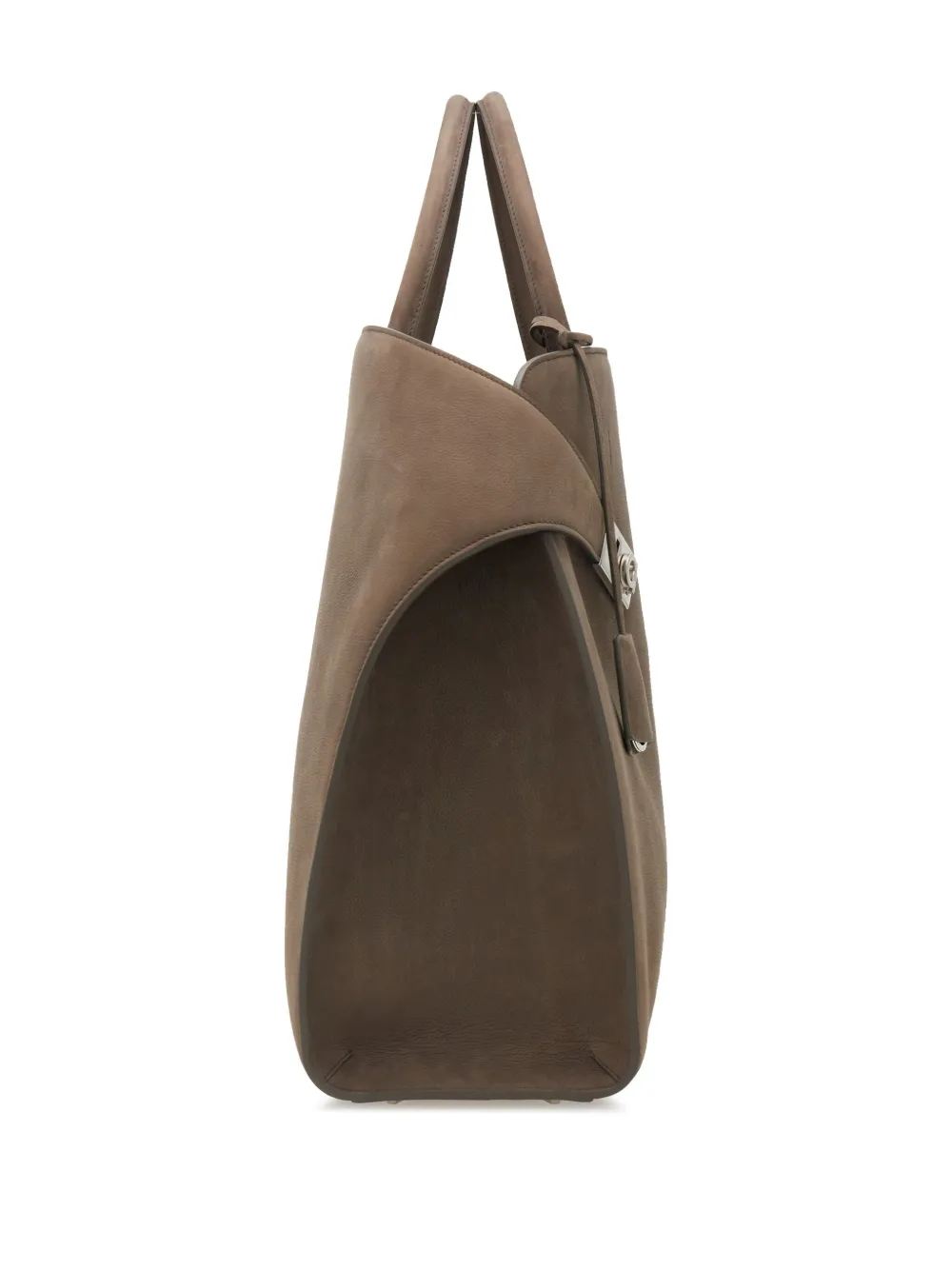 Shop Ferragamo Hug Tote Bag In Brown
