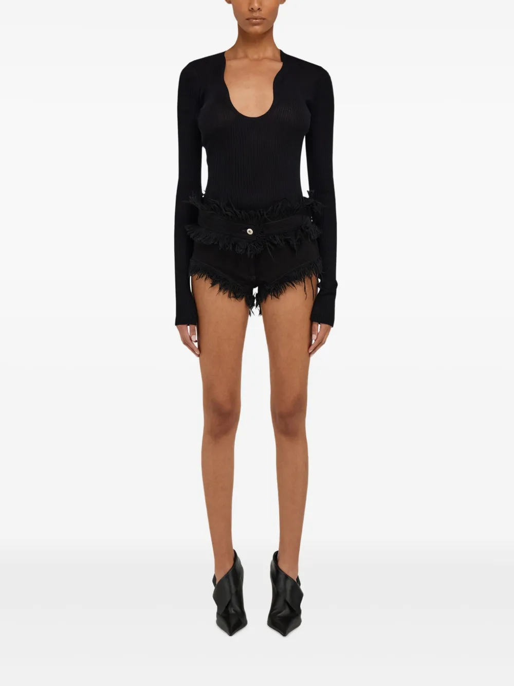 Ferragamo frayed denim shorts | Short Shorts | Image 2