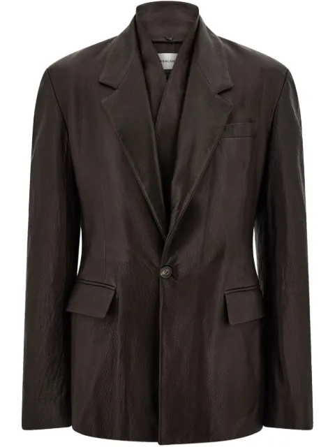Ferragamo leather blazer