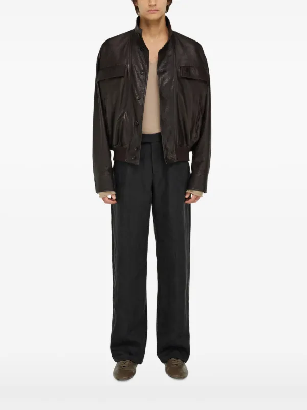 Ferragamo レザージャケット | ブラウン | FARFETCH JP