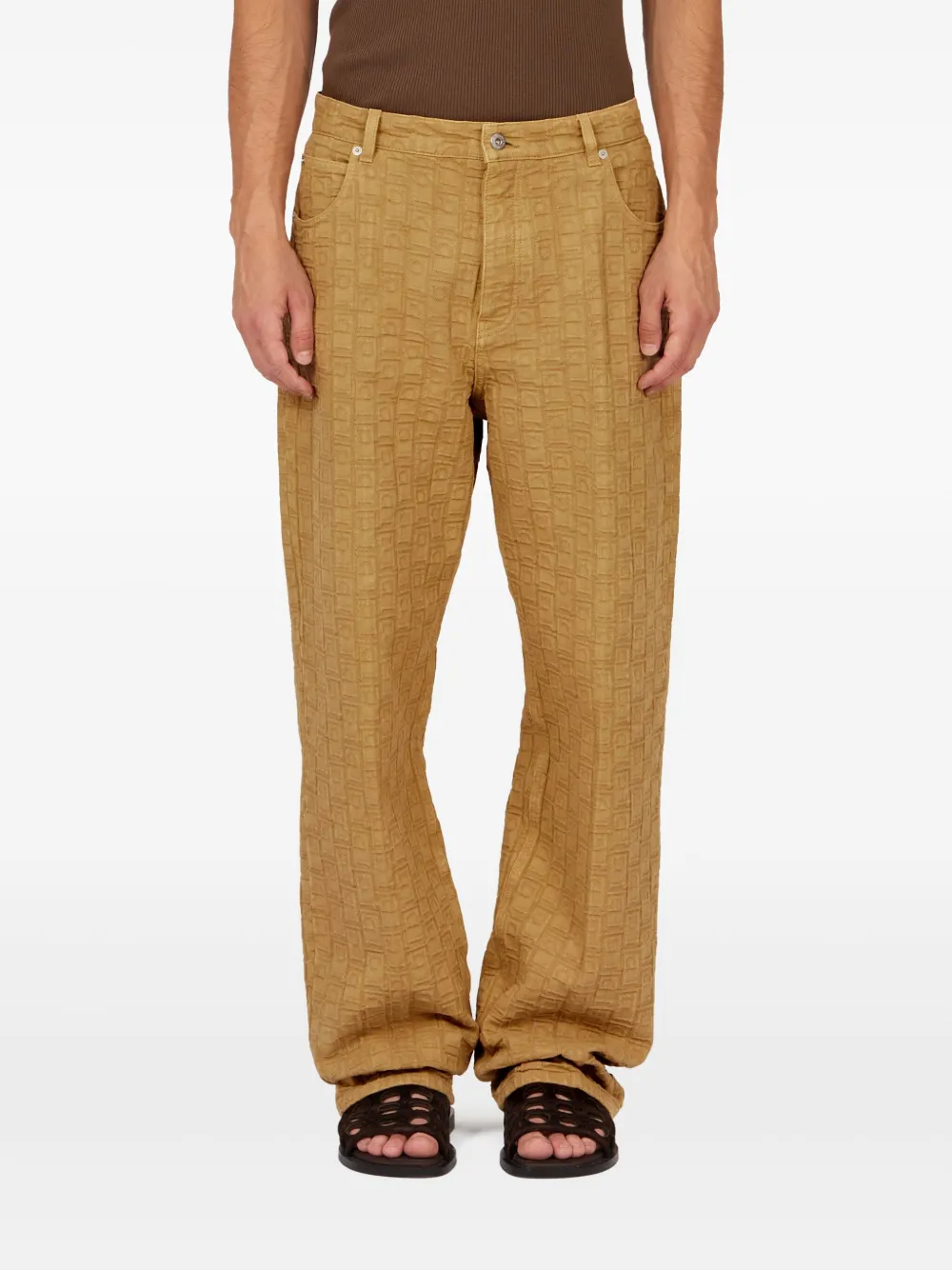 Ferragamo Monogram jeans Beige
