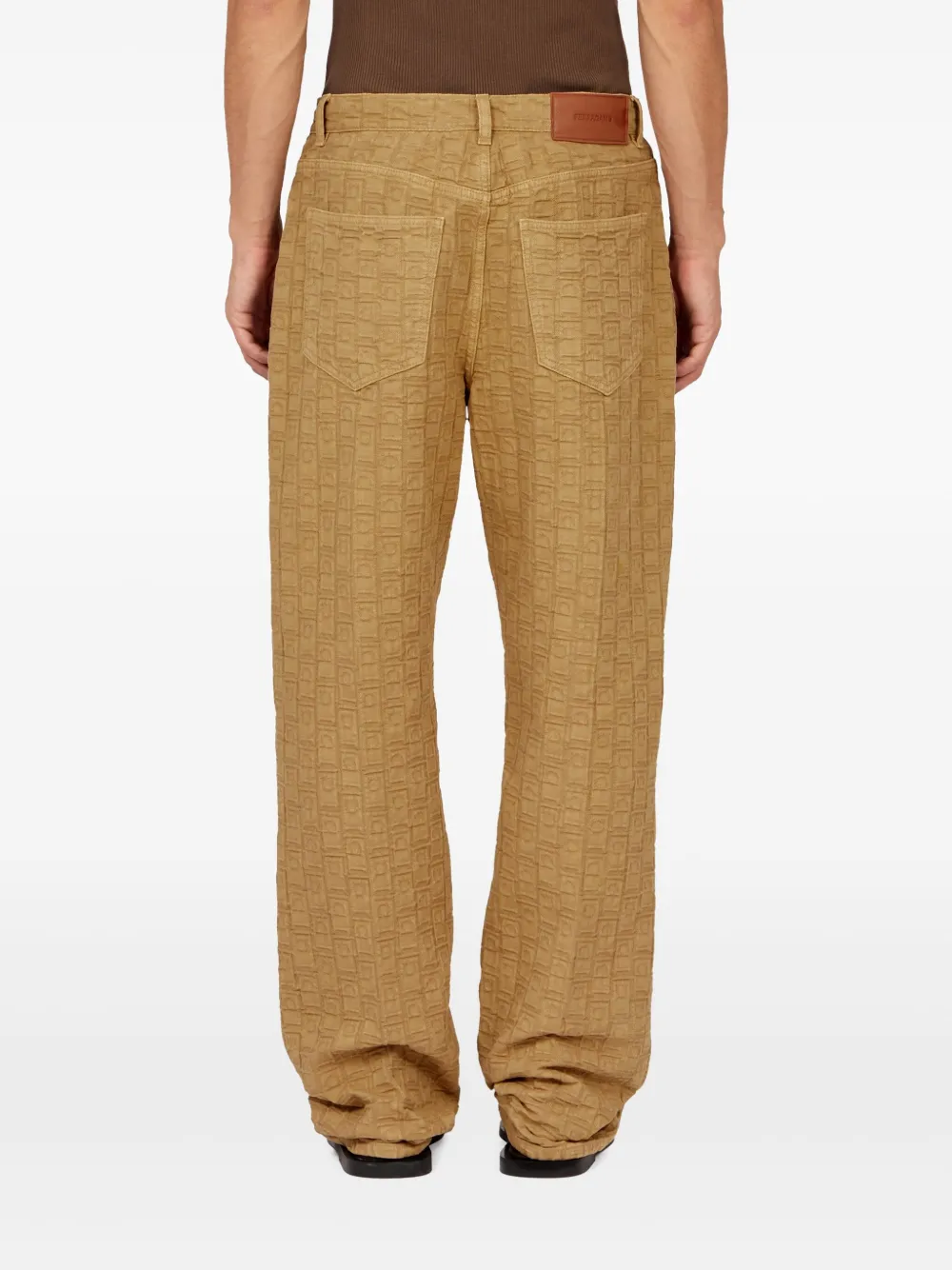 Ferragamo Monogram jeans Beige