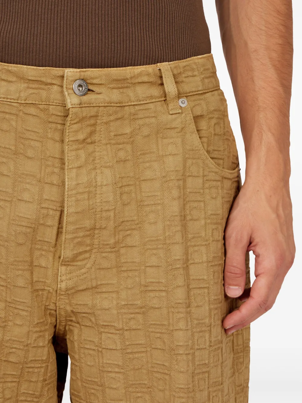 Ferragamo Monogram jeans Beige