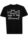 sacai slogan-print T-shirt - Black