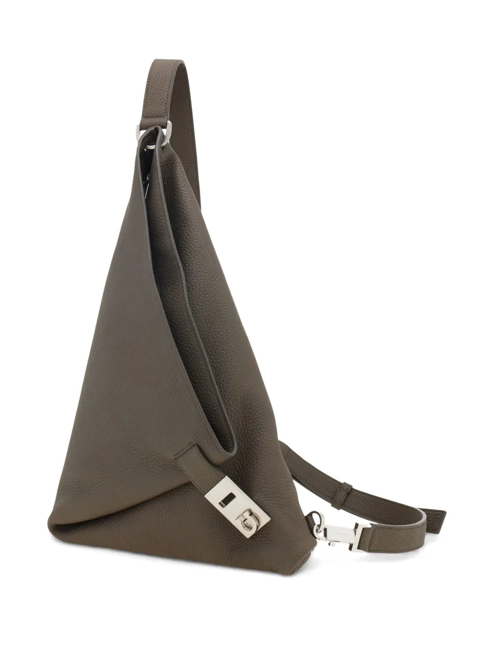 Ferragamo Leren schoudertas Grijs