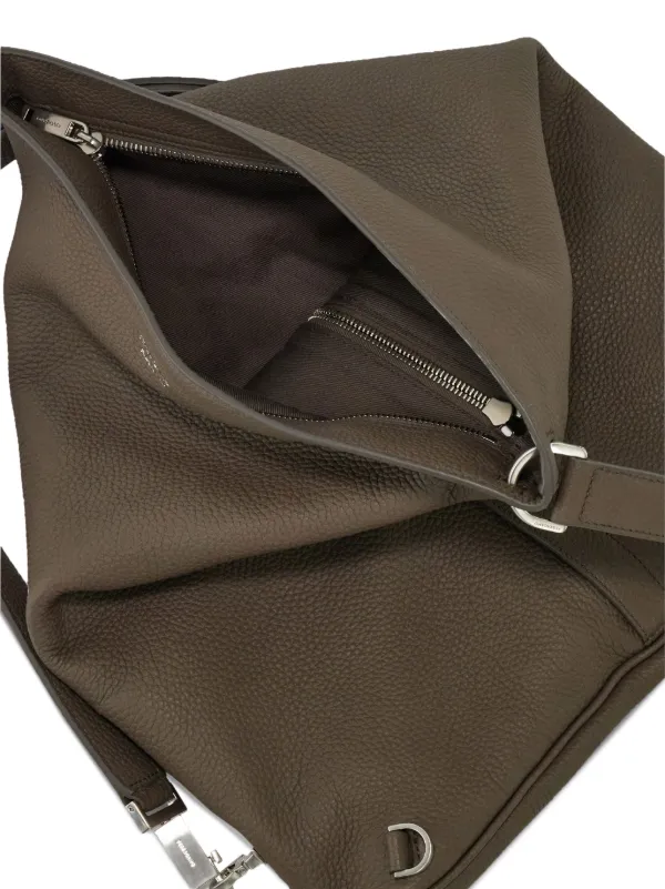 Ferragamo レザーショルダーバッグ | グレー | FARFETCH JP