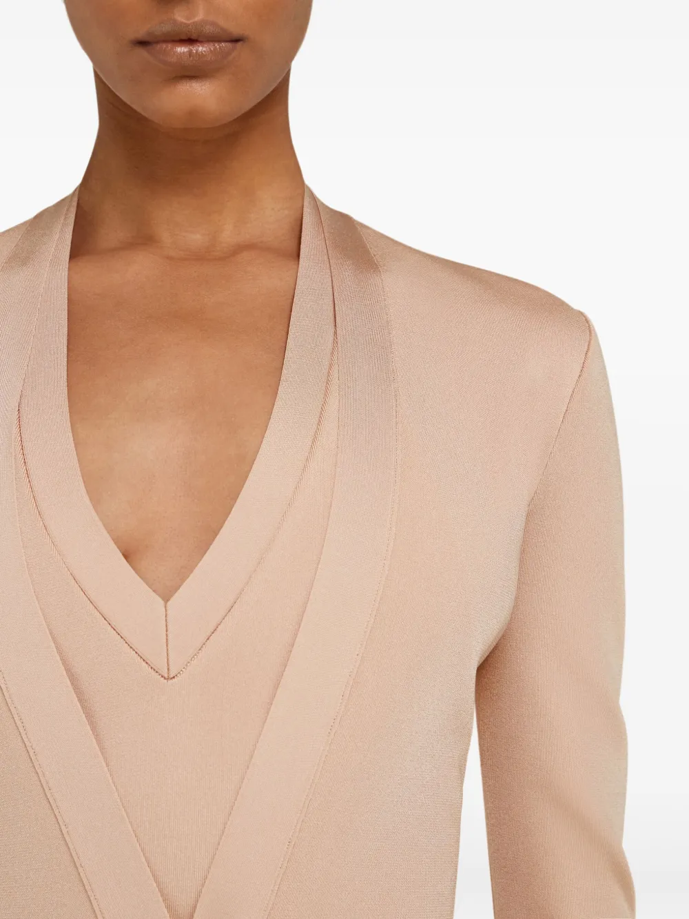 Ferragamo Vest met V-hals Roze