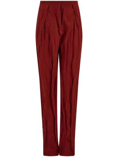 Ferragamo crinkled trousers