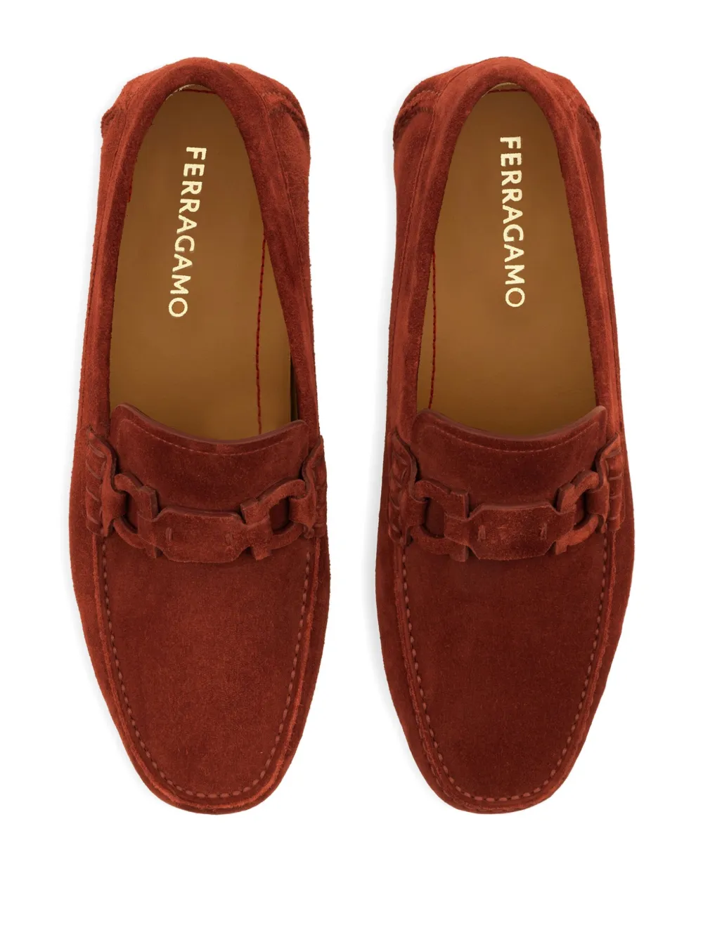 Ferragamo Gancini loafers Red