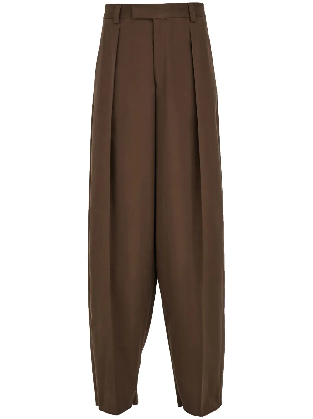 Ferragamo Geplooide broek Bruin