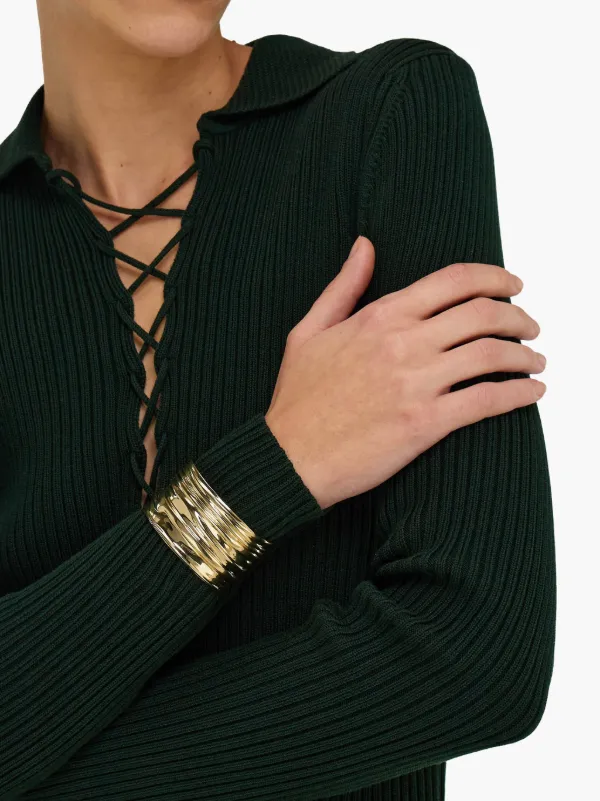 Ferragamo ドレープ バングル ブレスレット | ゴールドトーン