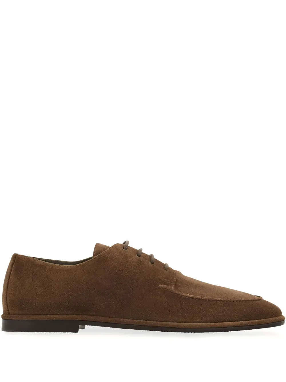 Ferragamo suede derby shoes Brown