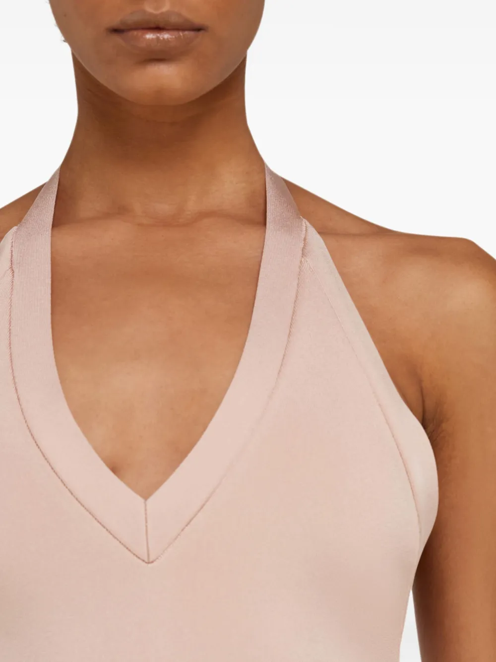 Ferragamo Jurk met halternek Roze